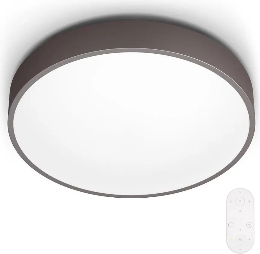 Philips 60262/43/P5 - Dimmelhető LED mennyezeti lámpatest, barna LED/28W/230V + távirányító