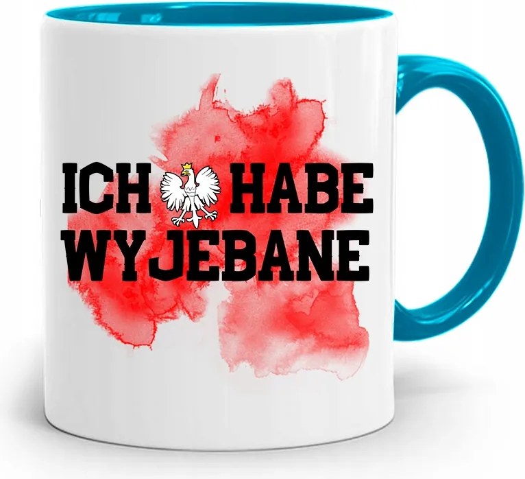 Kék Vicces Bögre Vicces Habe Kivehető Nyomtatott Fényképpel