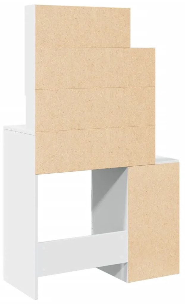 fehér fésülködőasztal szekrénnyel 80 x 35 x 132 cm