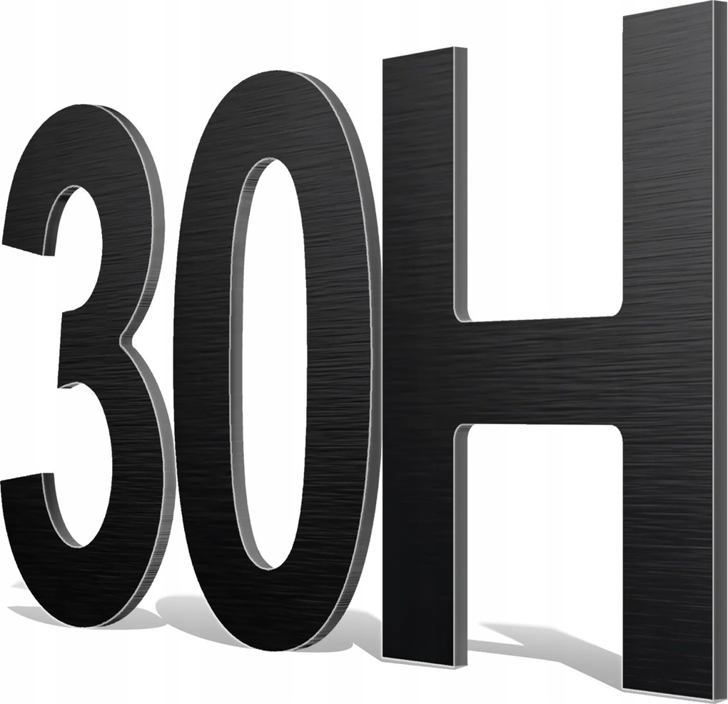 Házszám Ajtó Számok Betűk Magasság 20cm Fekete