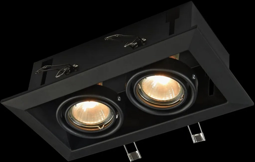 Maytoni METAL MODERN DL008-2-02-B Beépíthető spotlámpa 2xGU10/50W IP20