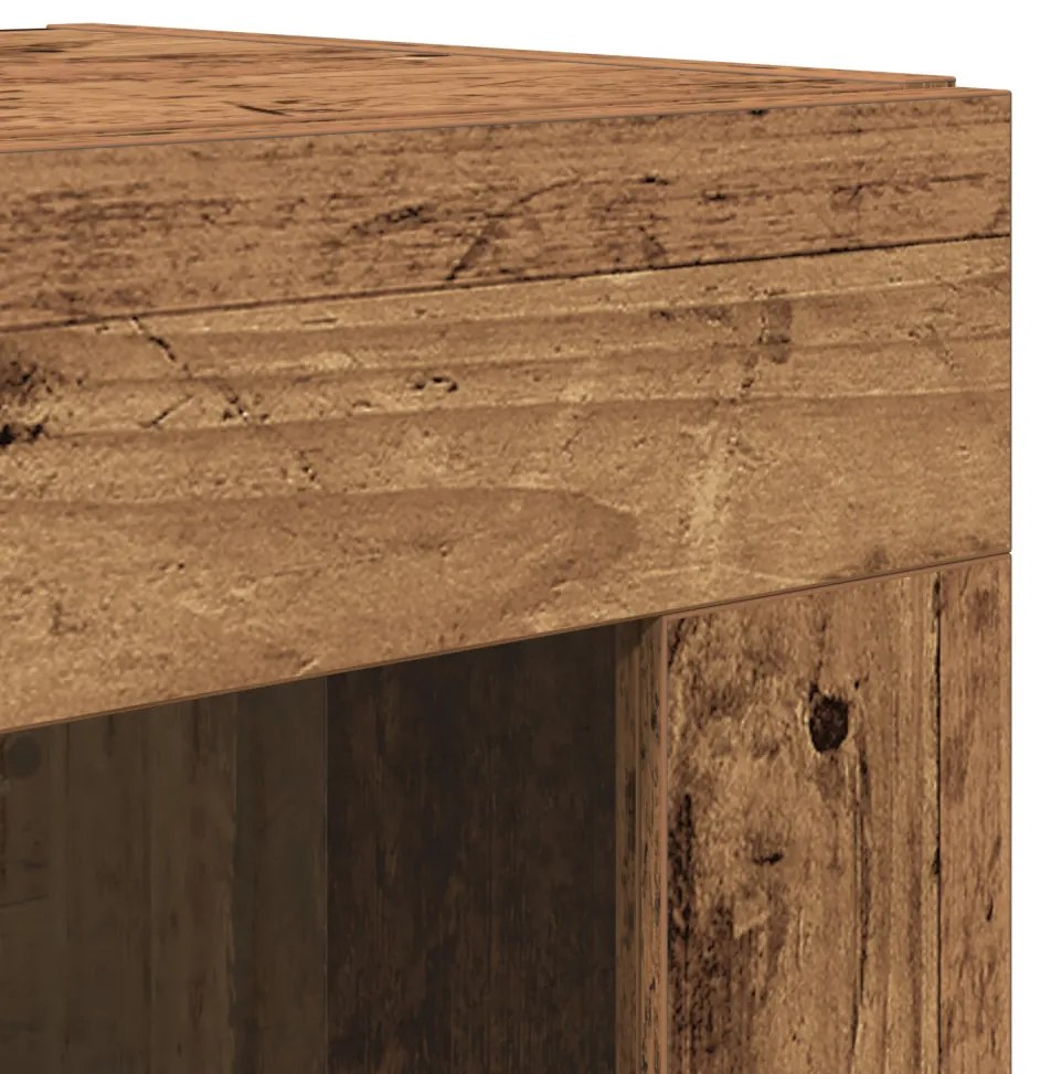 vidaXL Magasfiú 2 pcs Régi fa 69,5 x 34 x 180 cm Faanyag