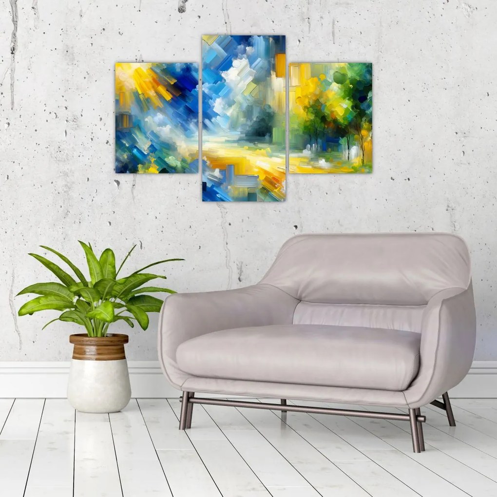 Kép - Absztrakt napos nap (90x60 cm)
