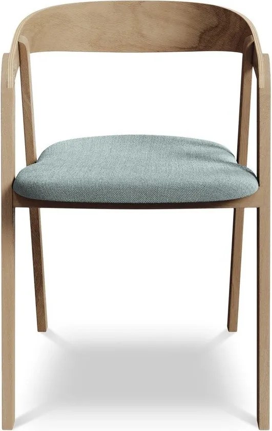 Kék tömörfa étkezőfotel Erika – Makamii