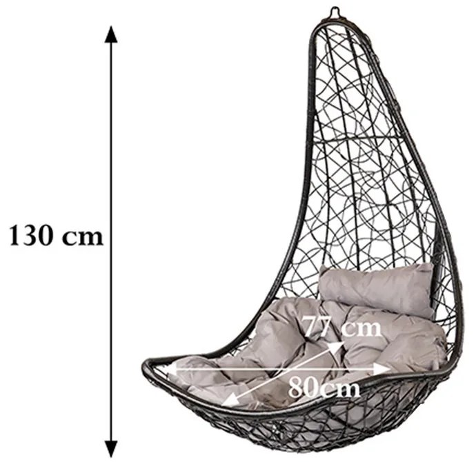 Natal Easy kerti függőfotel barna