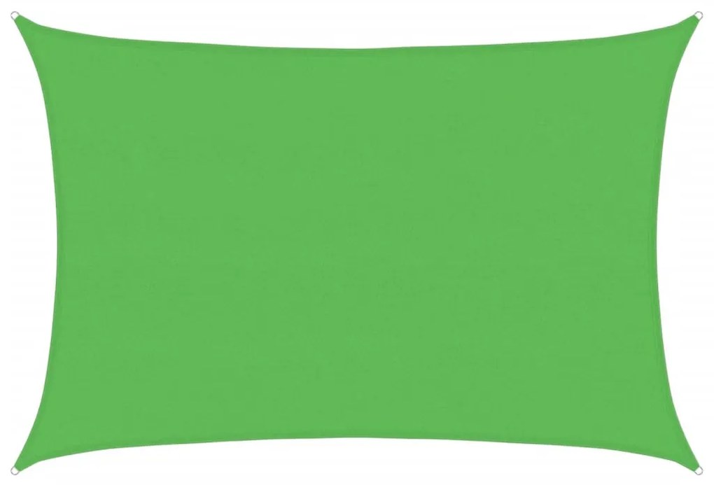 világoszöld HDPE napvitorla 160 g/m² 5 x 6 m