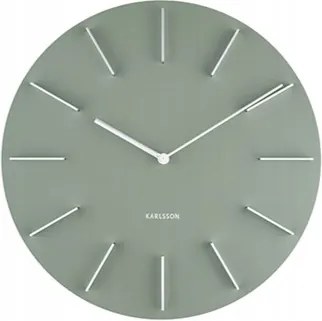 Függő falióra zöld nagy nappaliba, konyhába modern Discreet