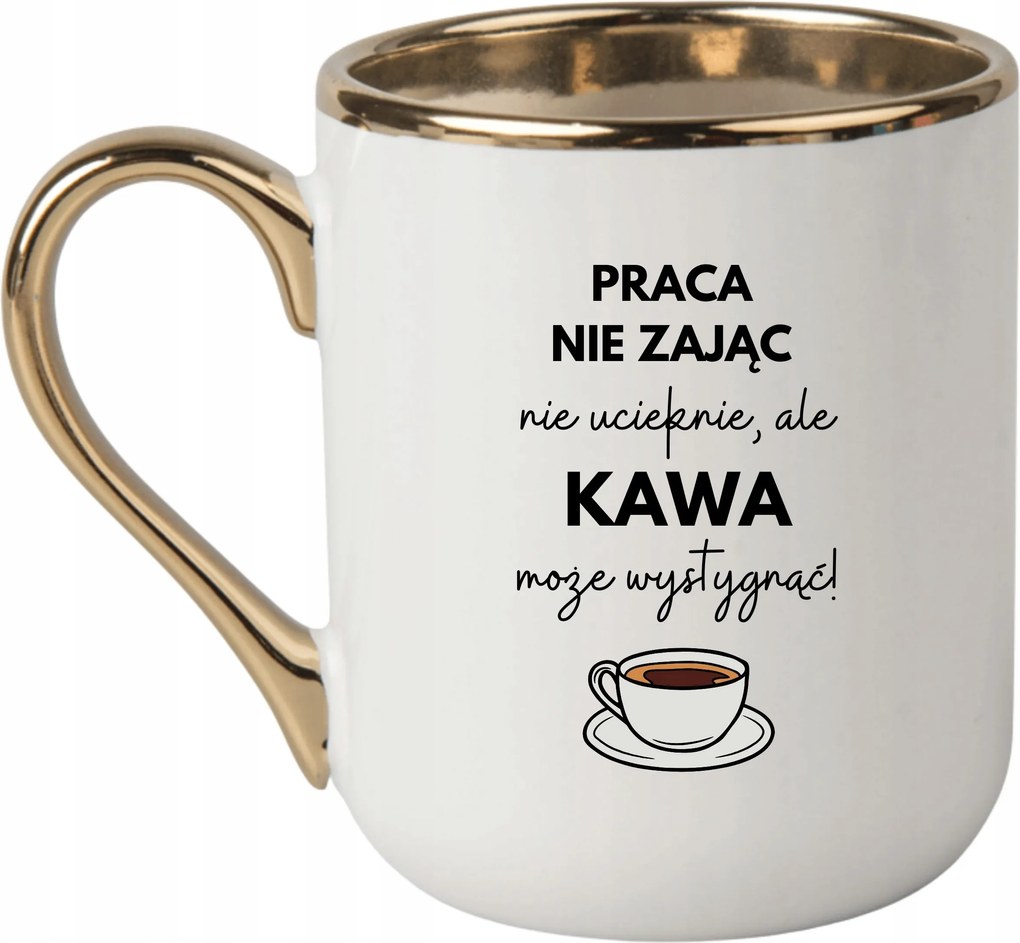 Bögre Elegáns Fehér Arany Rant Vicces Ajándék Munka Nem Foglal