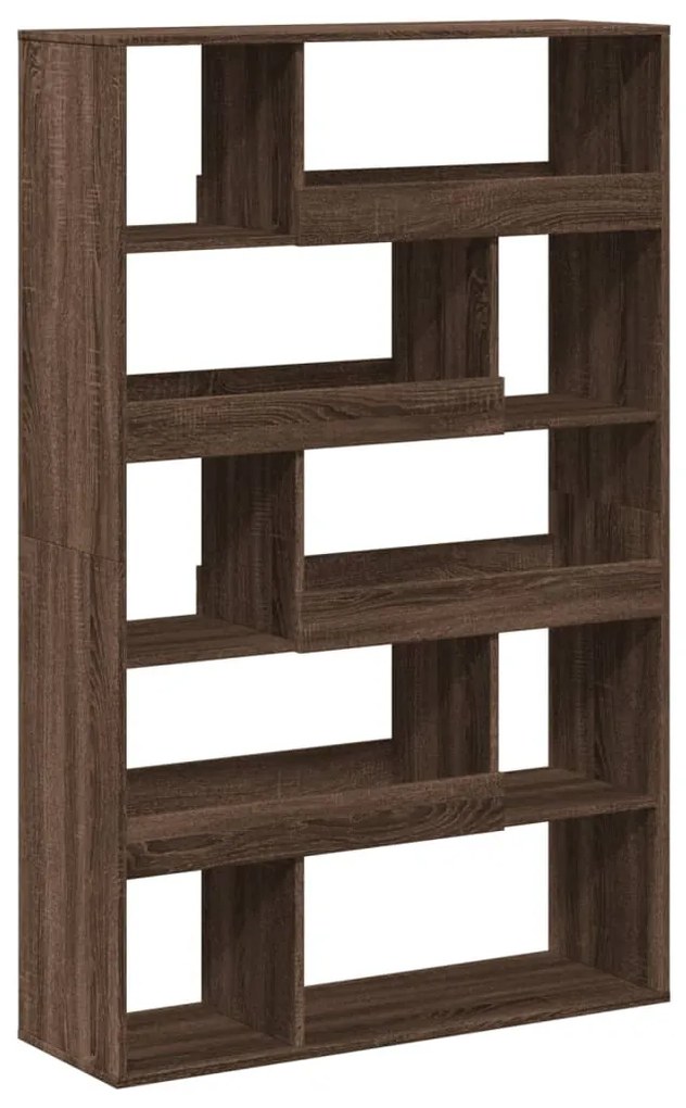 barna tölgy színű szerelt fa térelválasztó 100 x 33 x 156,5 cm