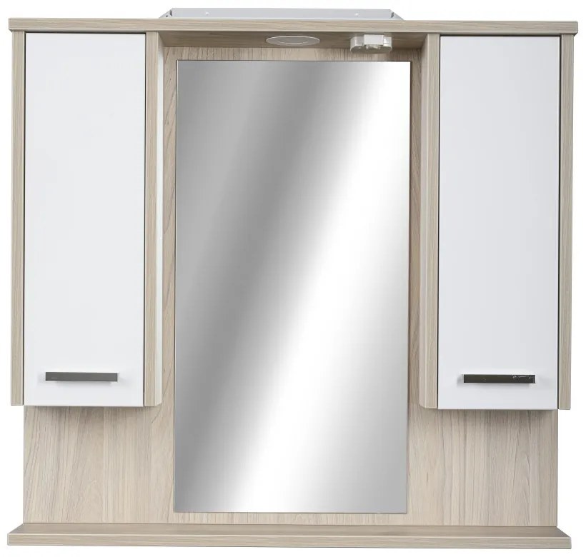 TMP ZX - SONOMA - Tükrös fürdőszobai szekrény LED világítással - 95 x 80 cm