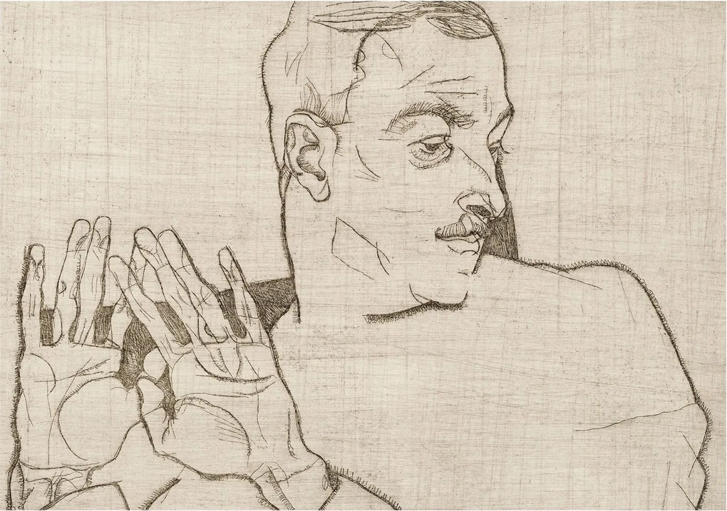 Divatos 3D Fali Tapéta Kifejező figura 312x219 Ragasztóval