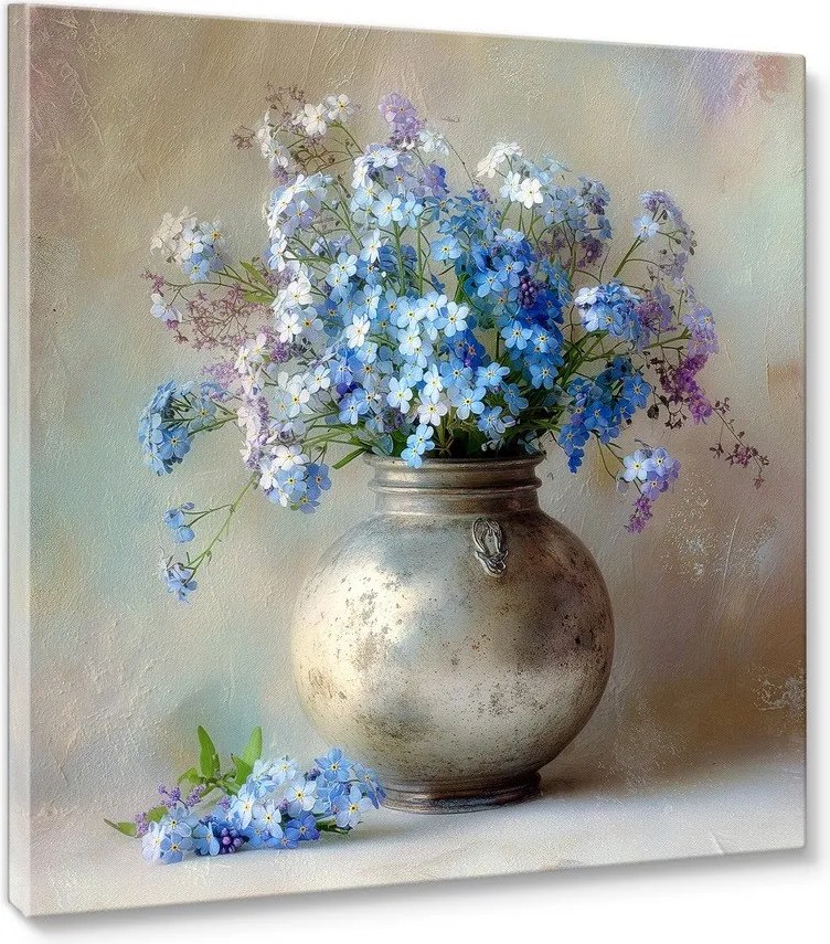 Nyomtatott vászon kép 32x32 cm Forget-me-not – Styler