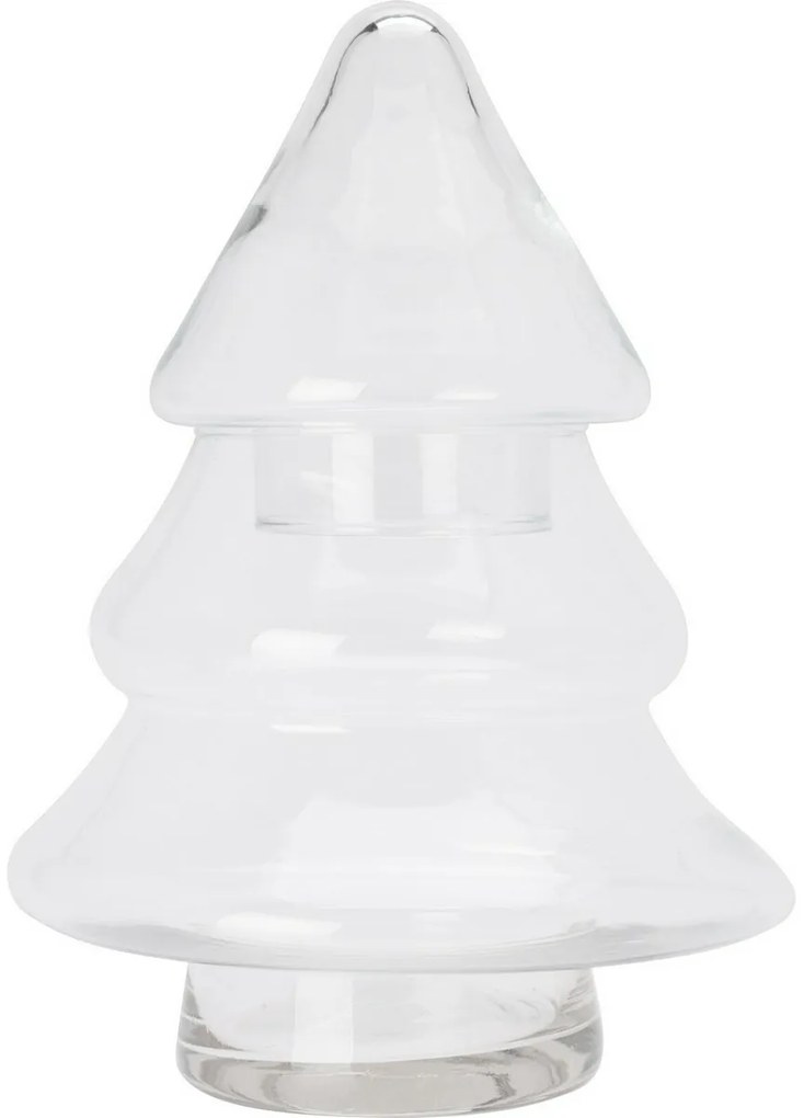 Üveg karácsonyi doboz Fa 17 × 17 × 25 cm