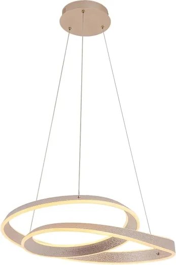 LED csillár kábelen GLOW LED/75W/230V 4000K Ø60 cm arany