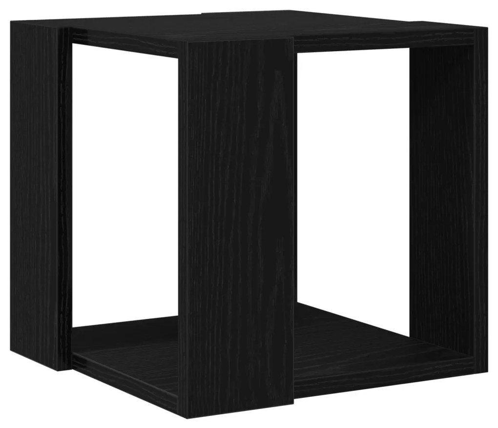 Dohányzóasztal Fekete tölgy MDF 32 x 32 x 30 cm Egyszerű