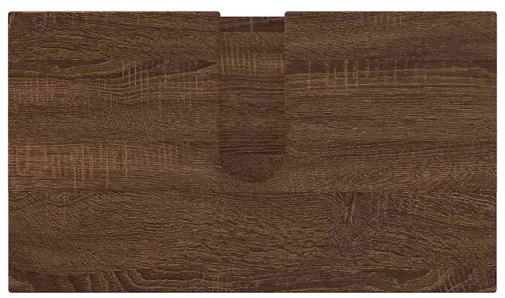 Fürdőszoba bútor szett 2 pcs barna tölgy 61 x 35 x 64 cm