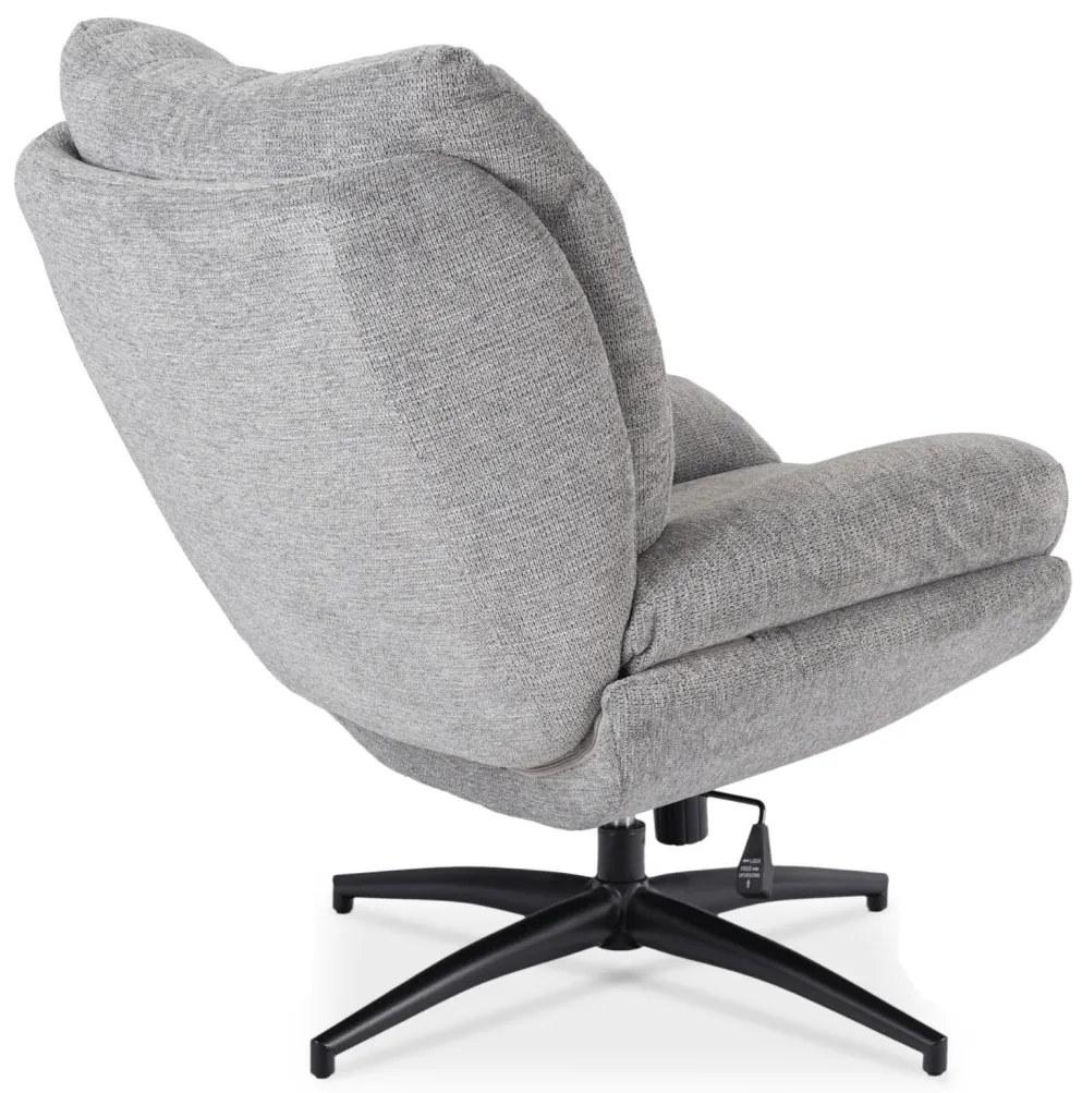 Forgó Relaxfotel Lábtartóval Szürke Színben. FREMONT