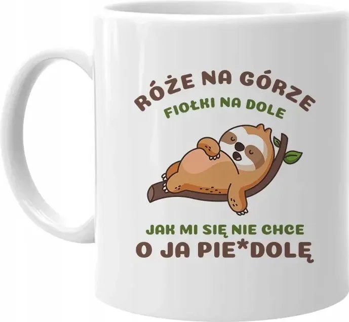 Vicces Bögre A Munkához Rózsák a tetején ibolya az alján, ha nem tetszik