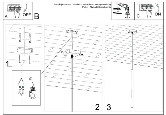 Sollux SL.1524 - Csillár zsinóron PASTELO 1xG9/8W/230V piros