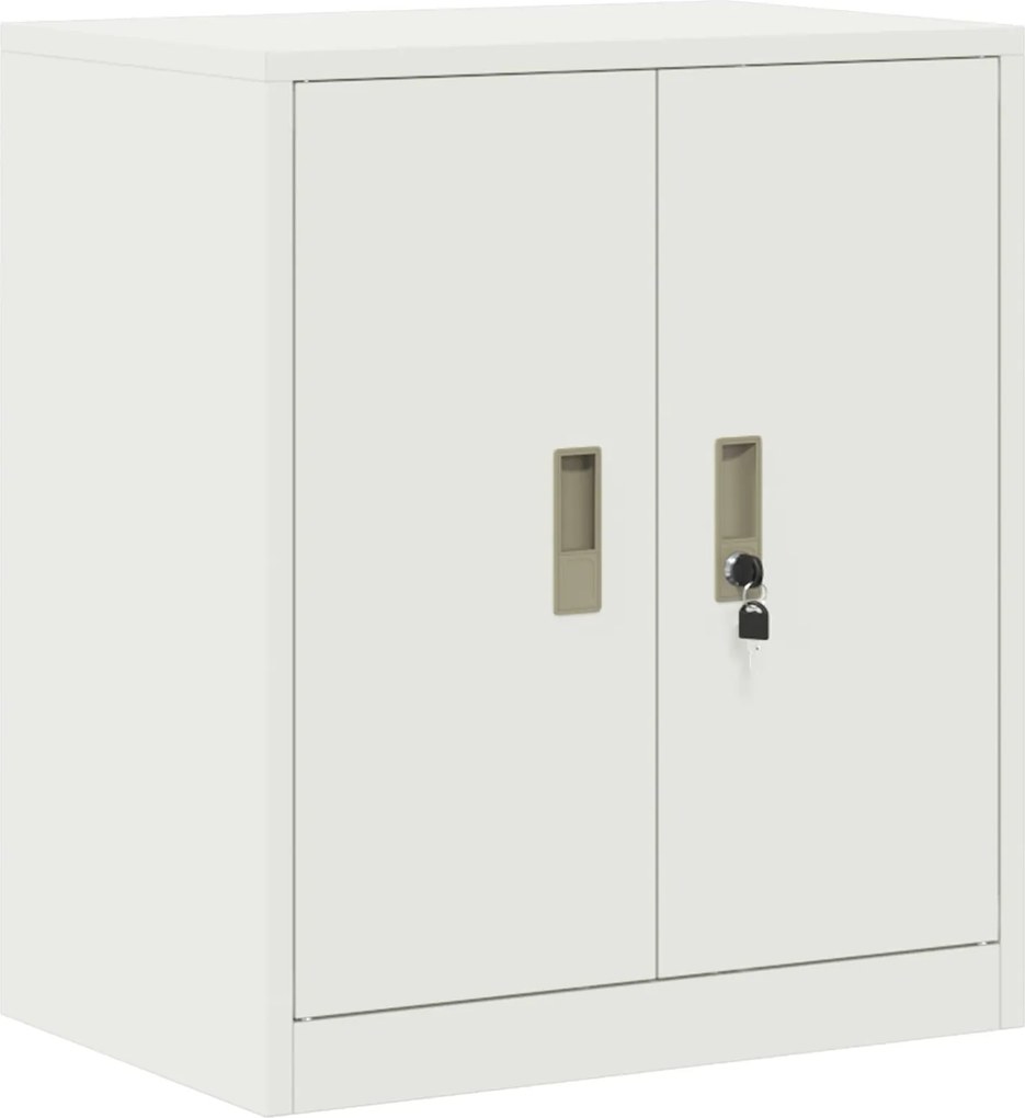 vidaXL Tárolószekrény Fehér 60 x 40 x 70 cm Acél