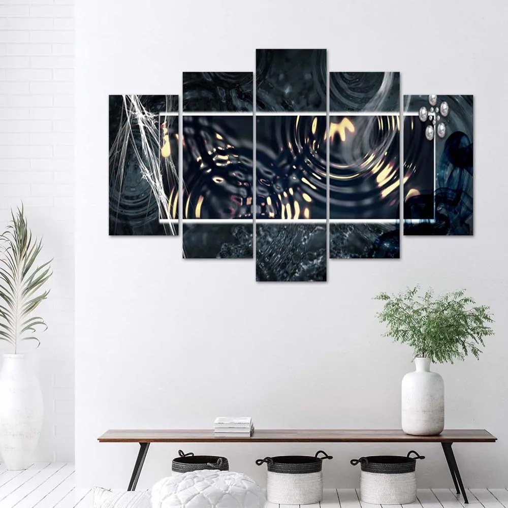 Gario Vászonkép Az eso nyomai - 5 részes Méret: 150 x 100 cm