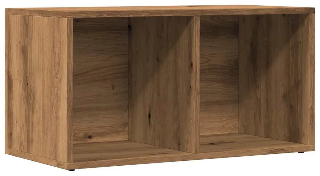 LP kézműves tölgy színű szerelt fa tárolódoboz 69,5x34x36 cm