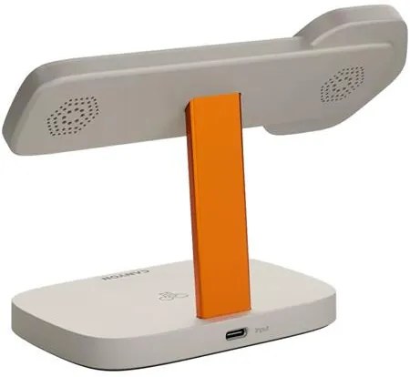 Töltőállomás, 3-az-1-ben, CANYON Hexagon 310, szürke-narancs (CAWHX310GO)