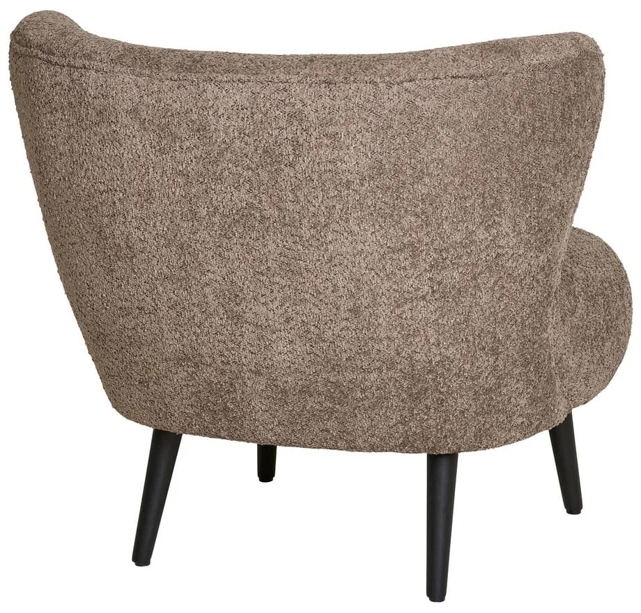 Barna buklé fotel Covelo – House Nordic