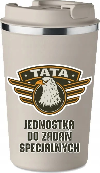 Prémium Termo Bögre bézs Apák Napi Ajándék különleges feladatokhoz K