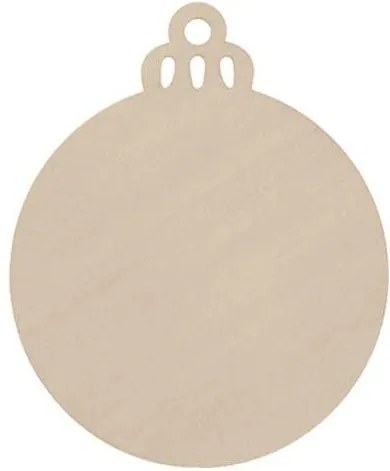 Karácsonyfa Dekoráció Fa Medál 8cm