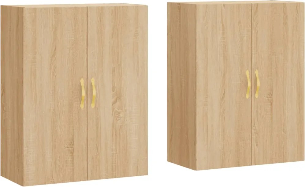 vidaXL 2 db sonoma tölgy fali szekrény 69,5 x 34 x 90 cm