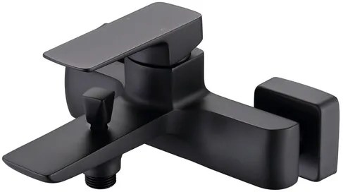 Kád csaptelep SAT Brevis zuhanyszett nélkül 150 mm fekete matt SATBSBRE222C