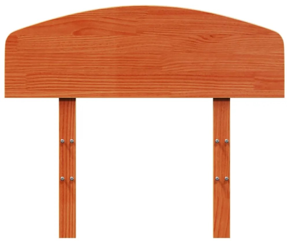 viaszbarna tömör fenyőfa fejtámla 75 cm