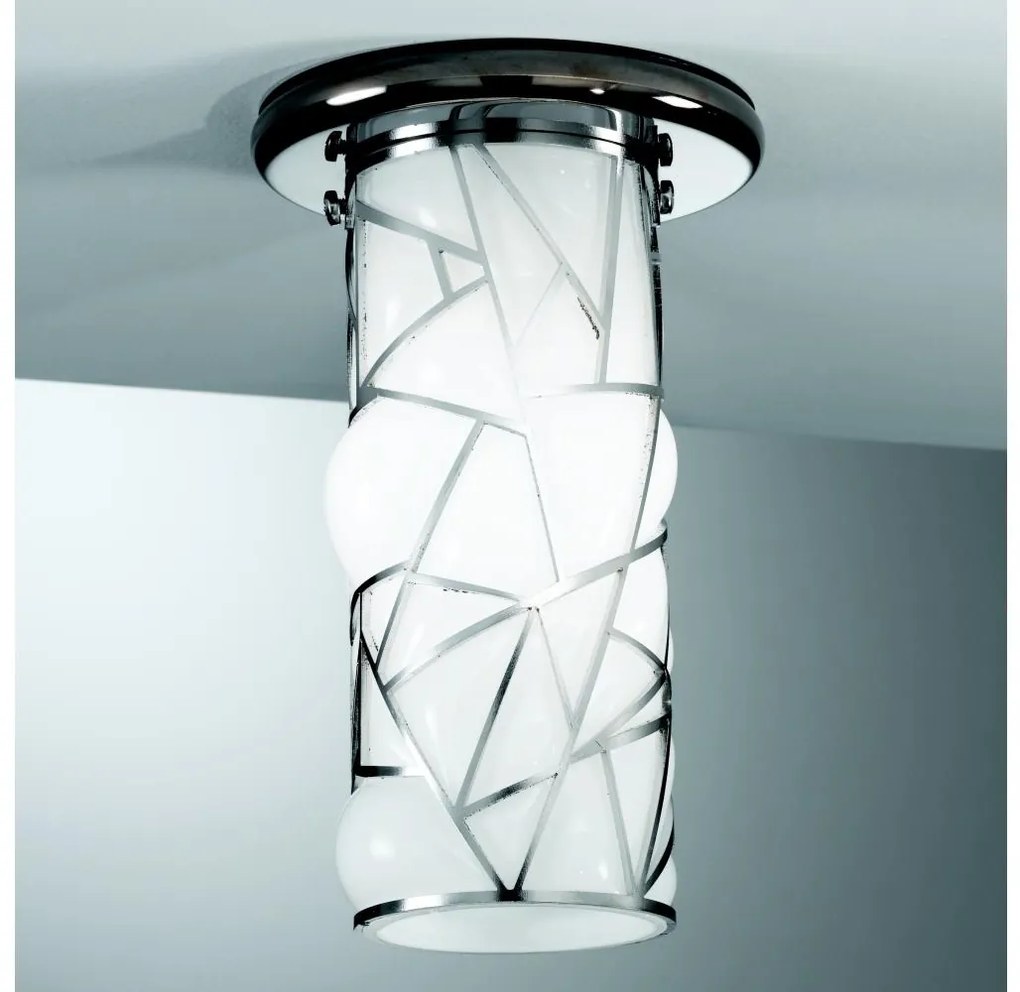 SIRU - Spotlámpa ORIONE 1xG9/30W/230V króm/fehér Velencei üveg