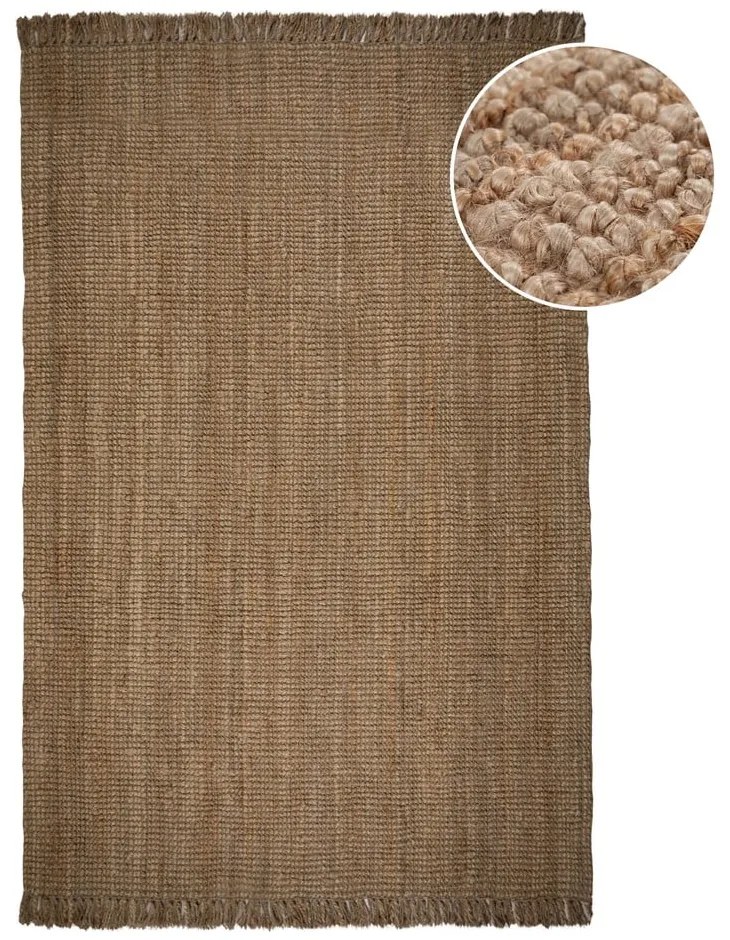 Jute barna juta szőnyeg, 120 x 170 cm - Flair Rugs