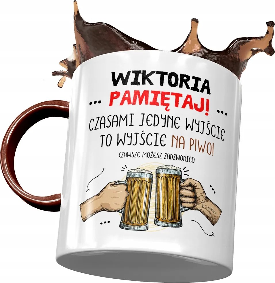 Bordó Bögre Viktória Barátnőknek Ajándék Nyomtatott Fotóval