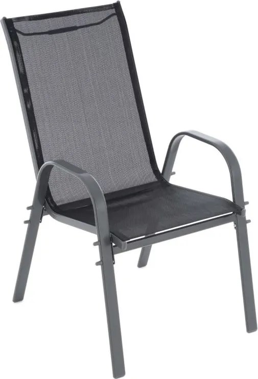 GARTHEN Kerti szék rakásolható 6db antracit
