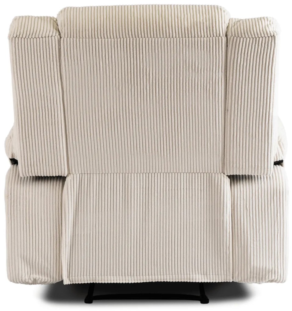 Relaxfotel Bézs Kordbársony Kárpittal. Arturo