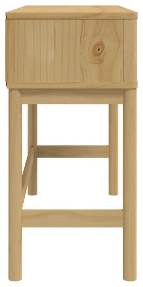 FLORO viaszbarna tömör fenyőfa tálalóasztal 89,5 x 36,5 x 73 cm