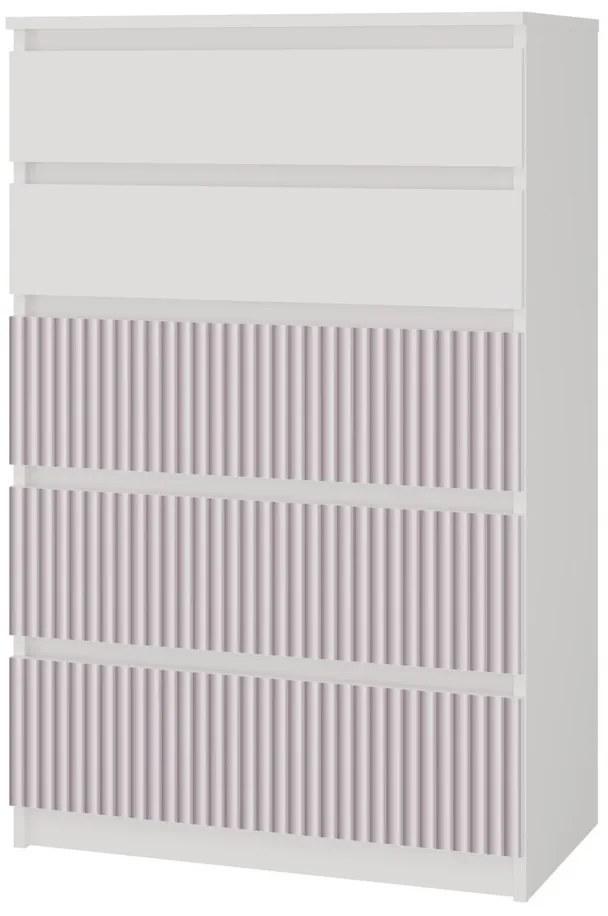 MIX M5 ARTEO komód 109, 70x109.5x40 cm, fehér-rózsaszín