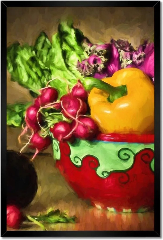 Poszterek keretben 40x60 Zöldségek salátához