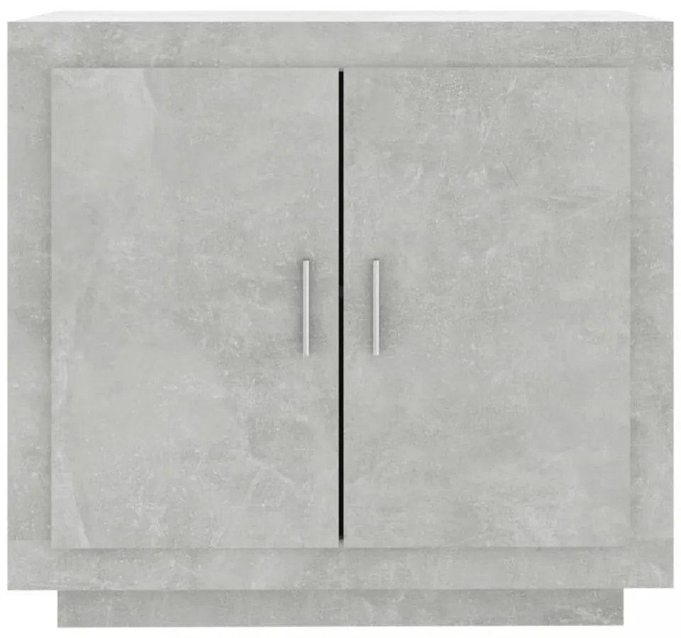 betonszürke szerelt fa tálalóasztal 80 x 40 x 75 cm