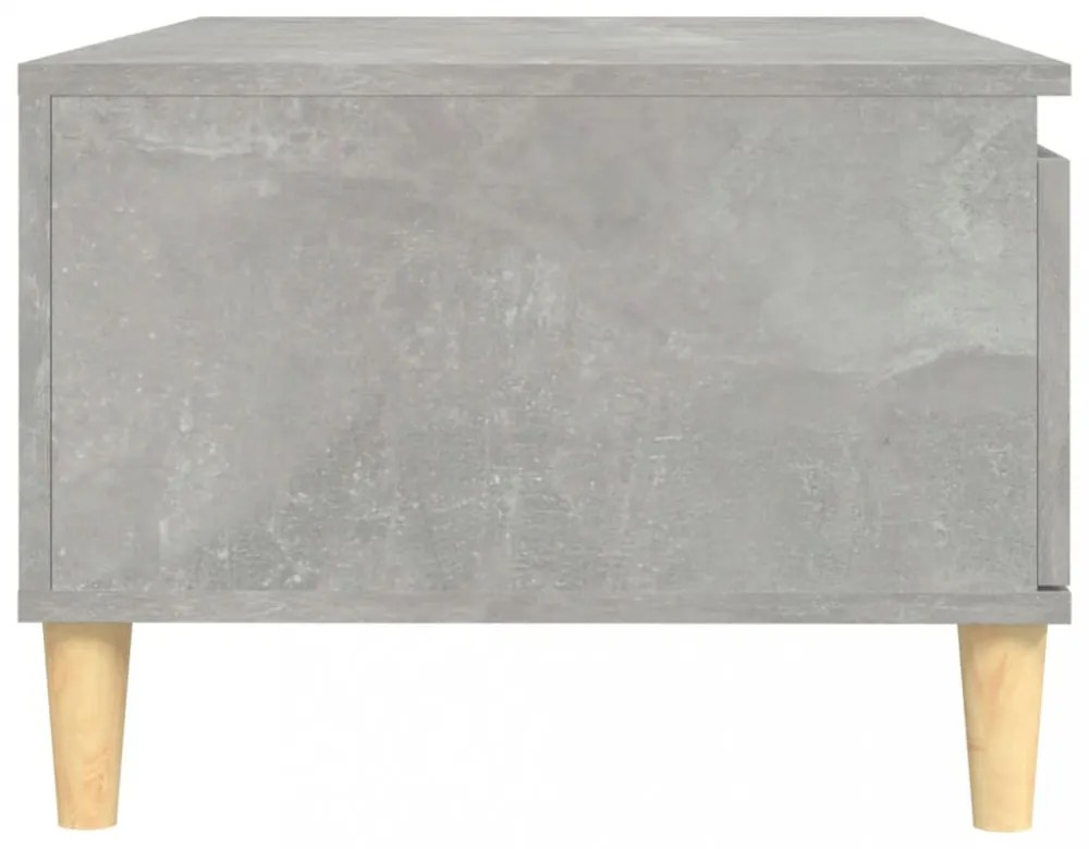 betonszürke szerelt fa dohányzóasztal 90x50x36,5 cm