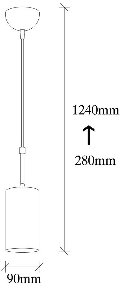 Kem aranyszínű függőlámpa - Opviq lights