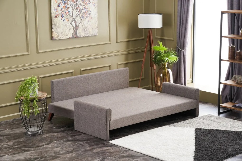 3 személyes kanapéágy Bella Sofa - Barna