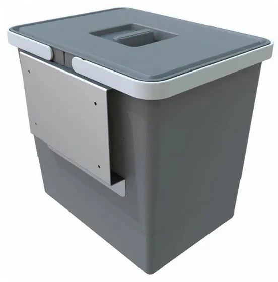 Beépített ajtós szemetes 15 l, szürke