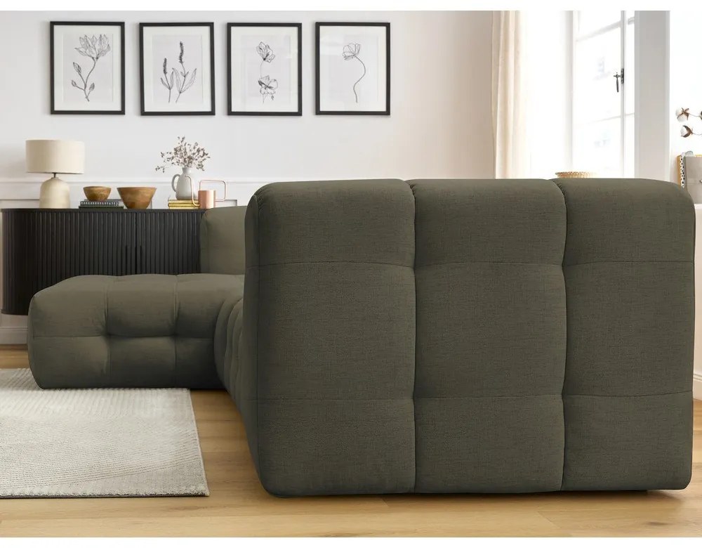 Zöld sarokkanapé Cloud – Bobochic Paris