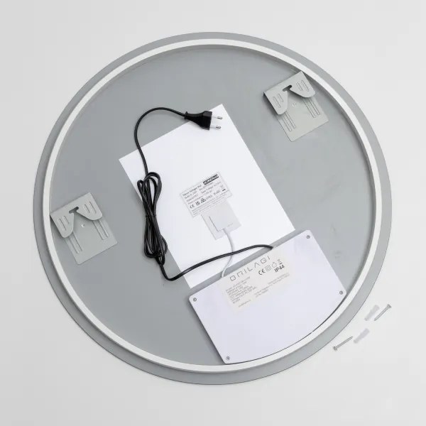 Brilagi - LED-dimmelhető, fűthető tükör beépített LED háttérvilágítással DEMI PRO LED/20W/230V átm. 60 cm IP44