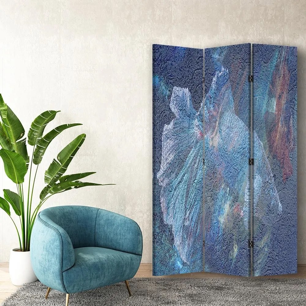 Gario Paraván Secret kék Méret: 110 x 170 cm, Kivitelezés: Klasszikus paraván