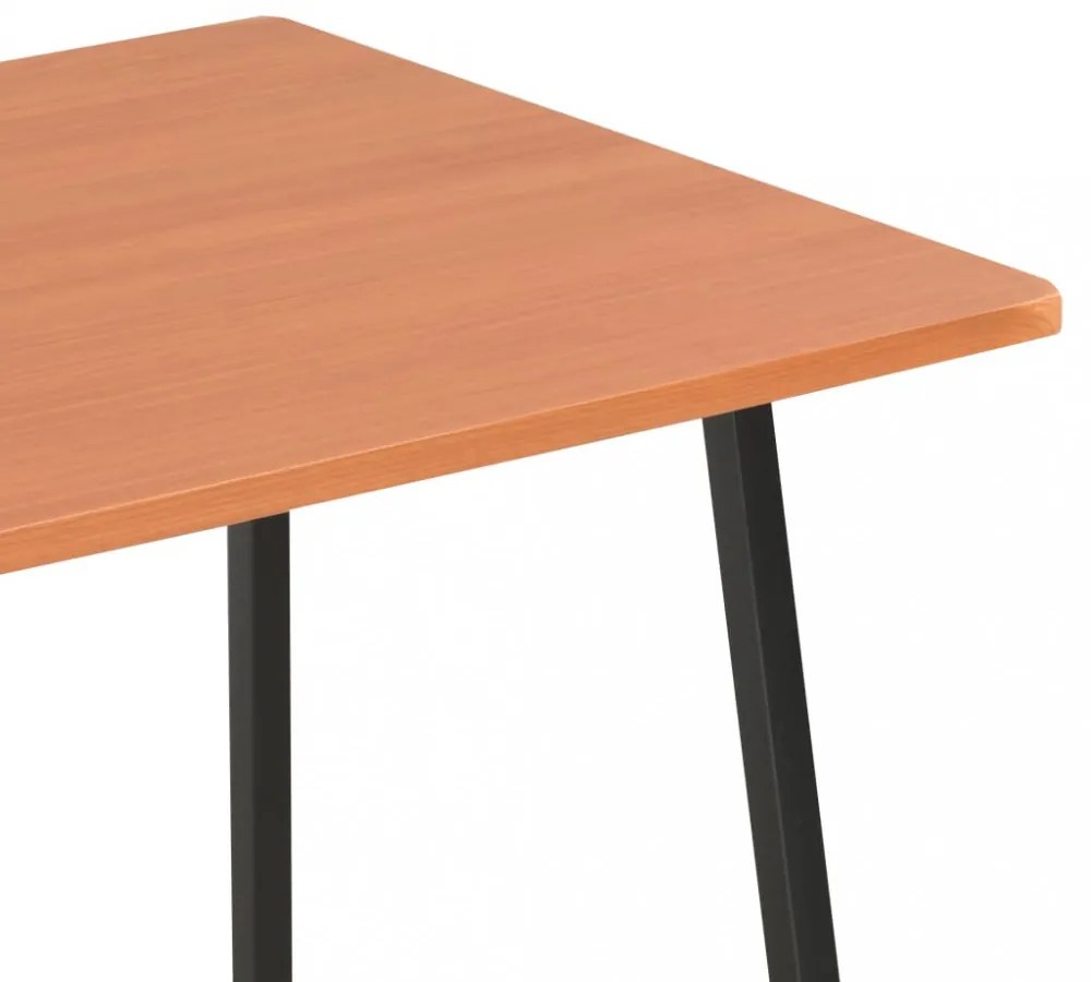 fekete és barna íróasztal polcrendszerrel 102 x 50 x 117 cm